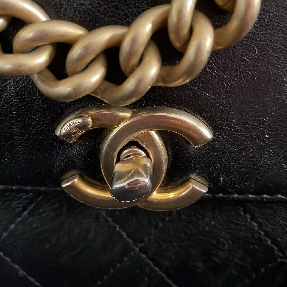 Chanel small coco luxe flap bag black - Picture 4 of 16